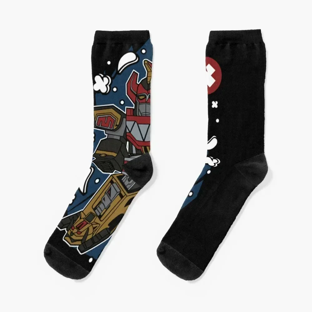 

Megazord Pop Art Socks cool Toe sports Running Hiking boots Socks For Women Men's