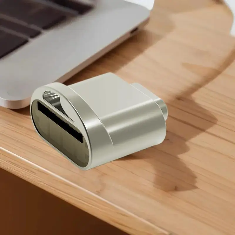 เครื่องอ่านการ์ด TF USB 3.1 Type-C โลหะผสมสังกะสีที่ทนทานสําหรับคุณสมบัติ OTG ของแล็ปท็อป Xiaomi
