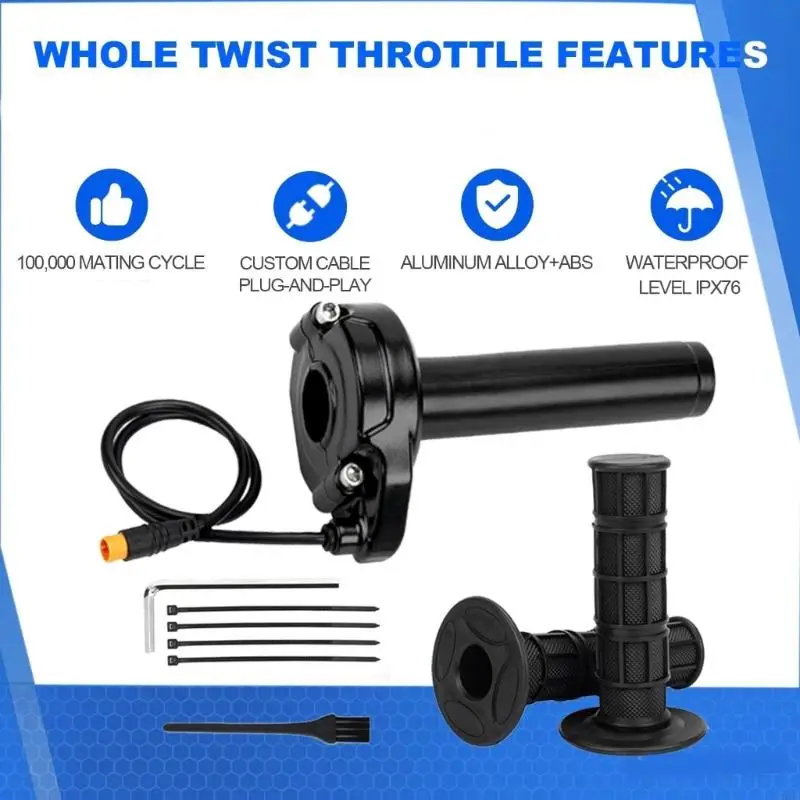 M76E Full Twist Throttle Elektro-Dirt-Bike-Zubehör für Macfox E-Bike 3-Pin-Griff – Detail 4
