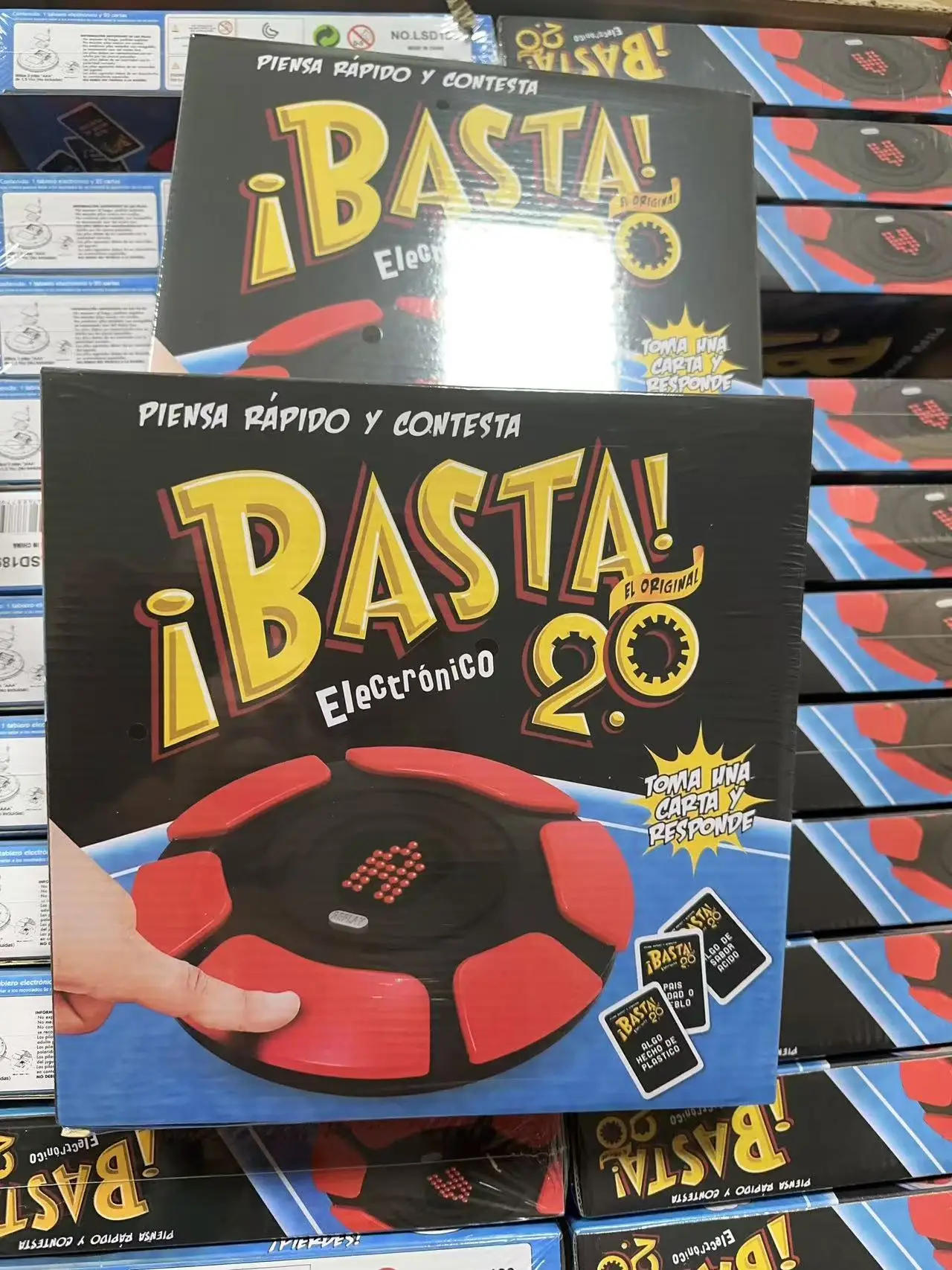 New Basta Spanish Tapple Word Game - English Tapple Games Version Quick Thinking Letter Pressing Board Game-Christmas Halloween