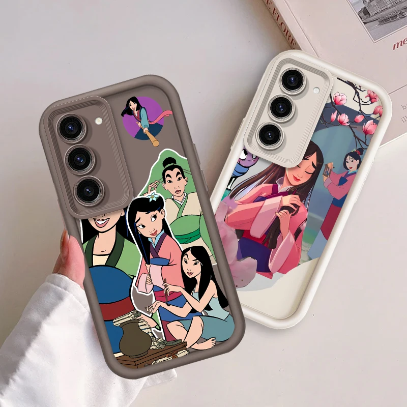 

Disney Mulan Cartoon For Samsung Note 20 S24 S23 S22 S21 S20 Ultra Plus FE A25 A23 A22 A15 A31 5G Eye Ladder Back Phone Case