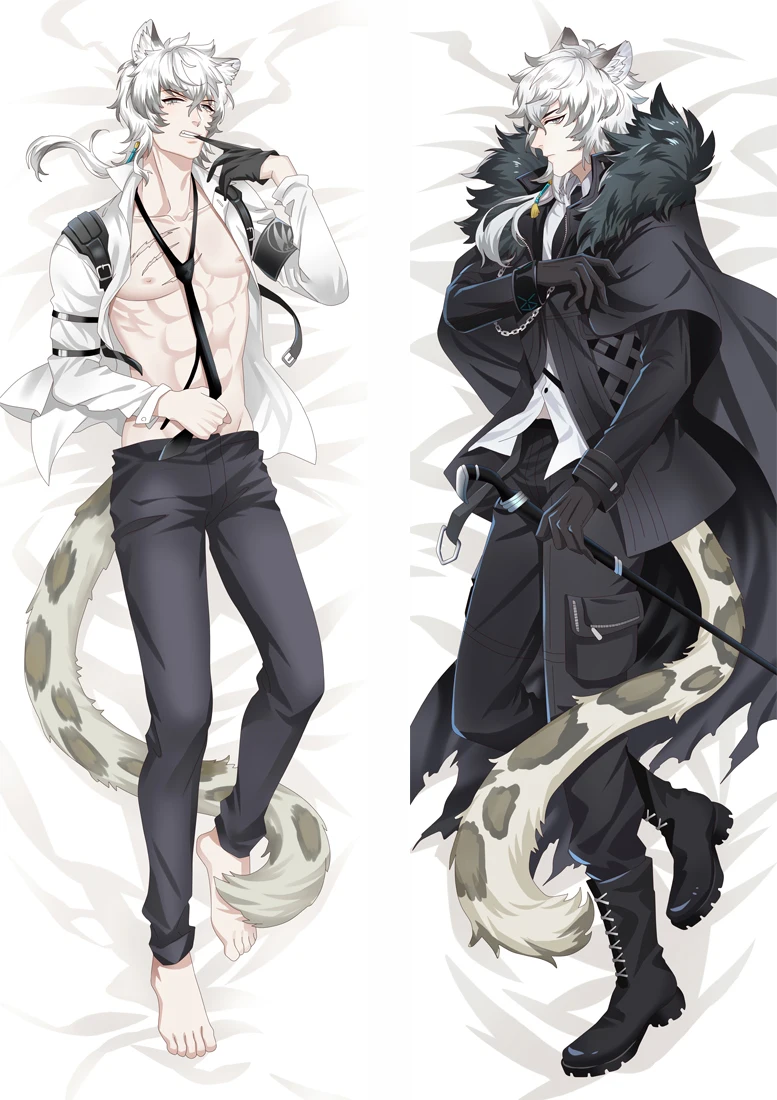 

60x180cm 2WAY Game Arknights Silverash Dakimakura Pillow Case Double-Sided Fullbody Printed Pillow Cover Hugging Body Pillowcase