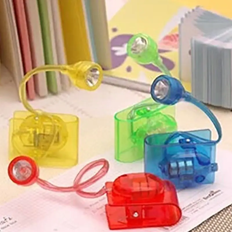 LED Book Reading Lamp Mini Clip-On Flexible Bright Light Portable Book Light For Travel Bedroom Book Reader Kids Gifts Lighting
