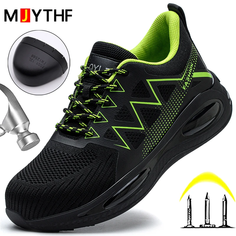 

Новинка 2024, рабочая обувь на воздушной подушке, кроссовки, мужская защитная обувь, устойчивая к проколам защитная обувь, мужские защитные ботинки, обувь со стальным носком