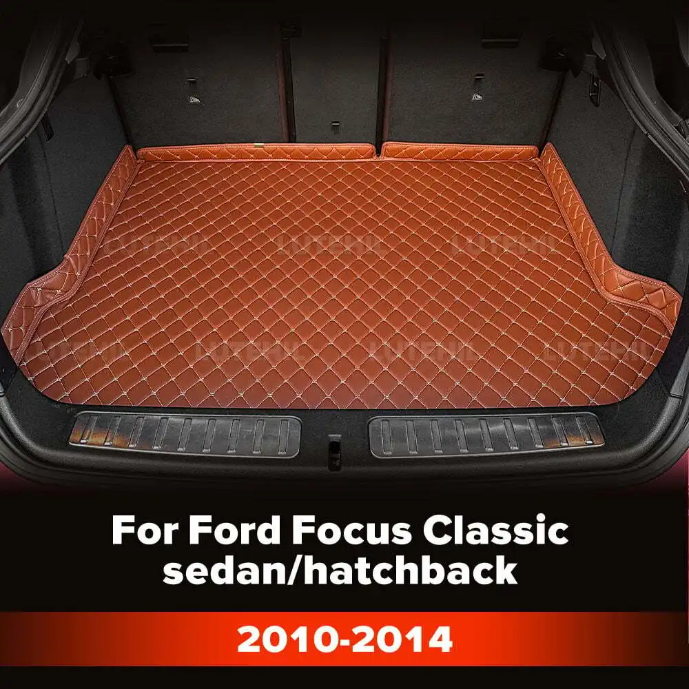 

Для Ford Focus Classic седан/хэтчбек 2010-2014 изготовленный на заказ коврик для багажника автомобиля защитный коврик грузовой подкладки авто аксессуары для интерьера