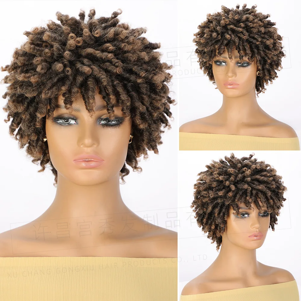 

Wig, explosive head, fluffy tube, dreadlocks, curly hair.