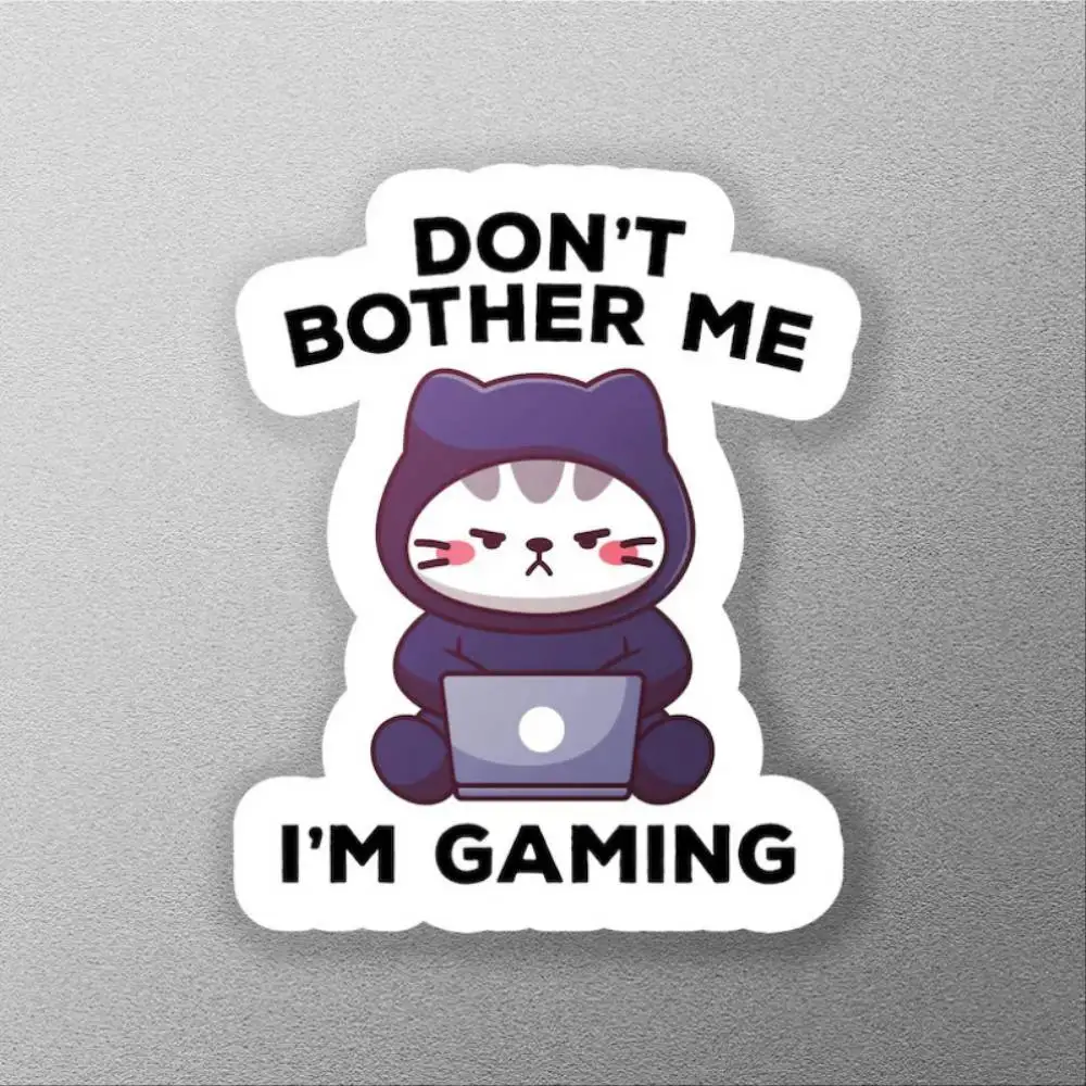 Don Bother Gaming Sticker Funny Gamer Sticker Gift Gaming Life Sticker Office H Waterproof Stickers For Decorating Car Windows M
