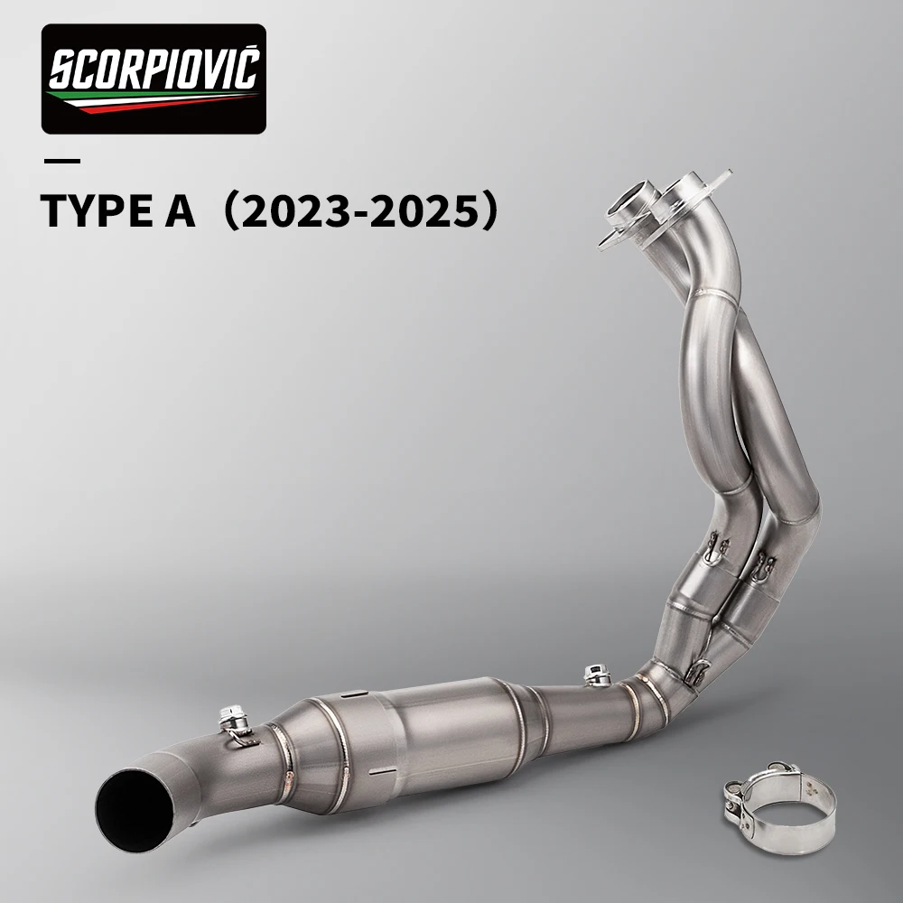 

Передняя средняя соединительная труба с раздвижным датчиком глушителя для ER6N и 650 Z650 Ninja 650 от 2023 до 2025 года