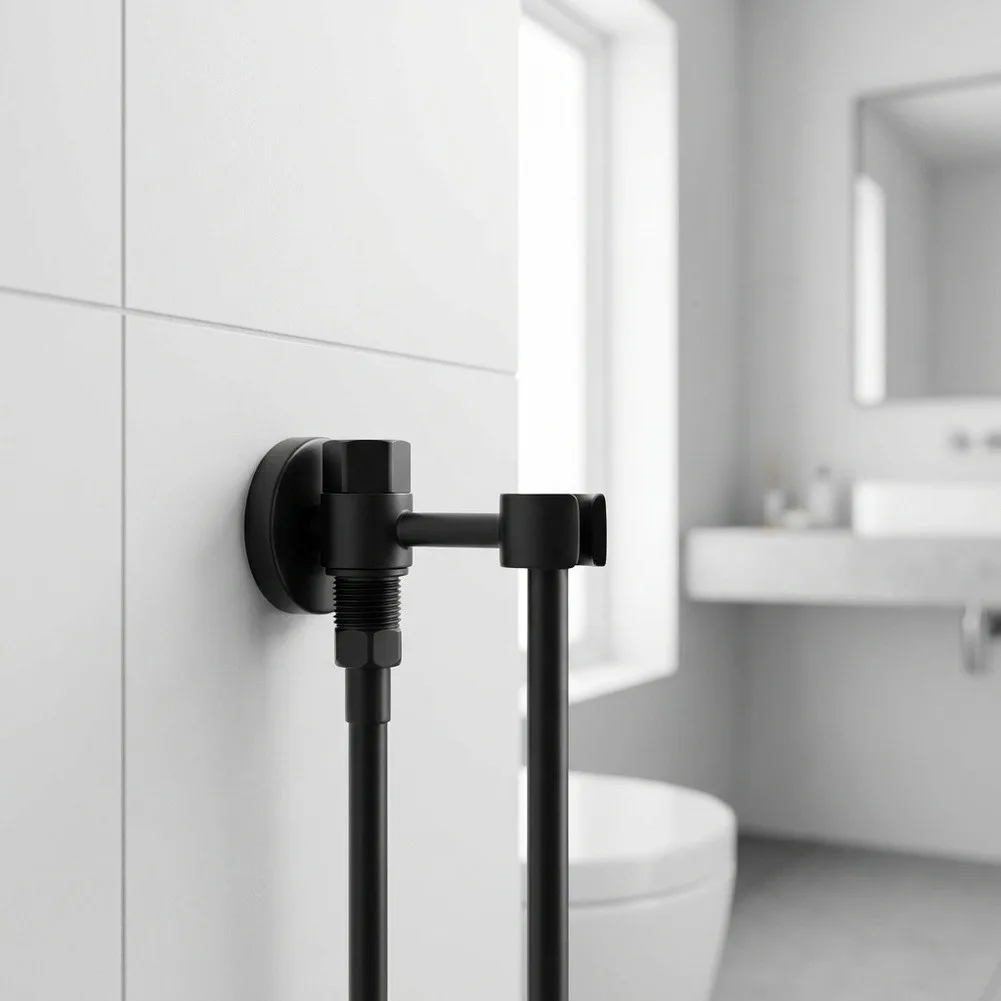Stainless Steel and Copper Constructed Rotatable Bracket for Bidet Sprayer and Handheld Shower Head Applications
