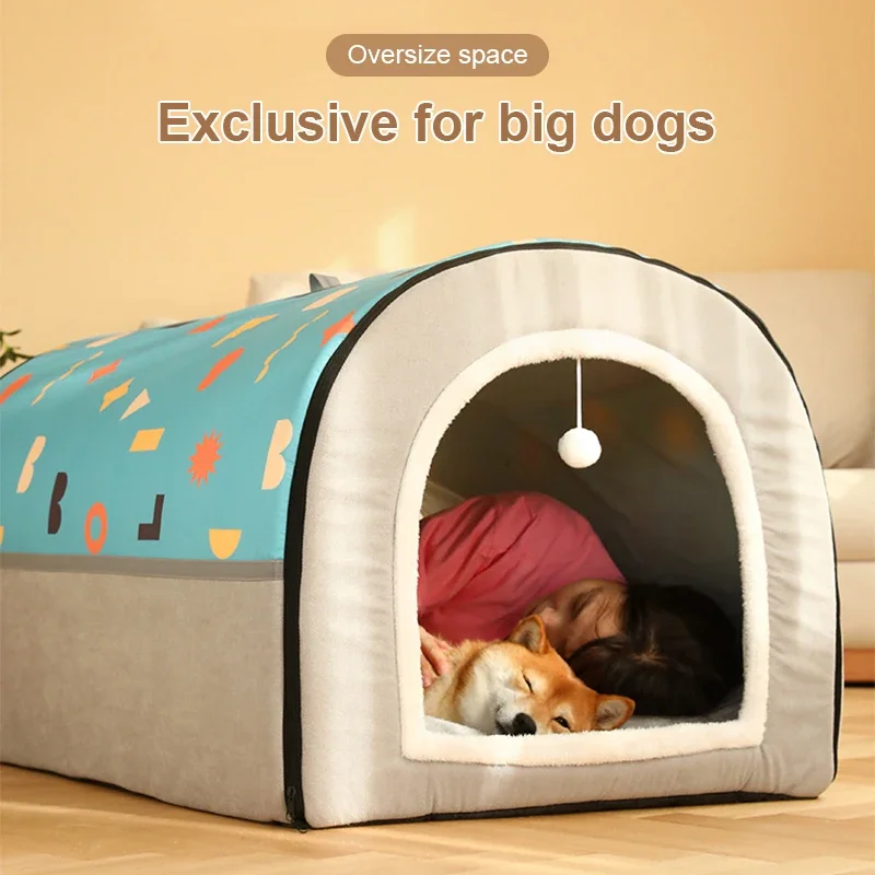 Warm Winter Cat Dog Bed Mat Deep Sleep Tent Cozy Cat House Nest Removable Washable for Small Medium Large Dogs Pet Supplies