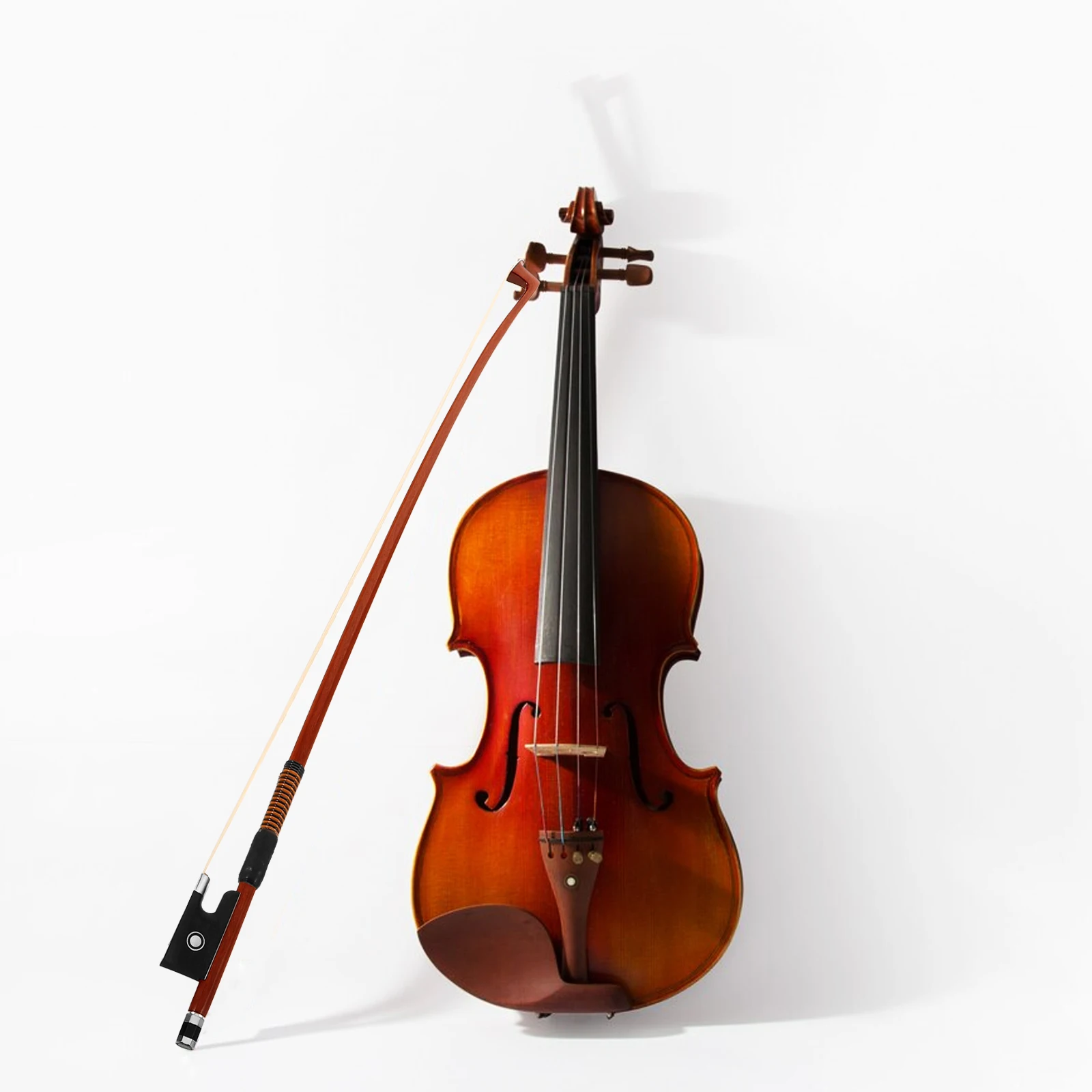 

Straight Replacement Violin Bow 1/4 Horsehair Wooden Instrument Part Well Balanced Lightweight Loud Clear Tone Professional