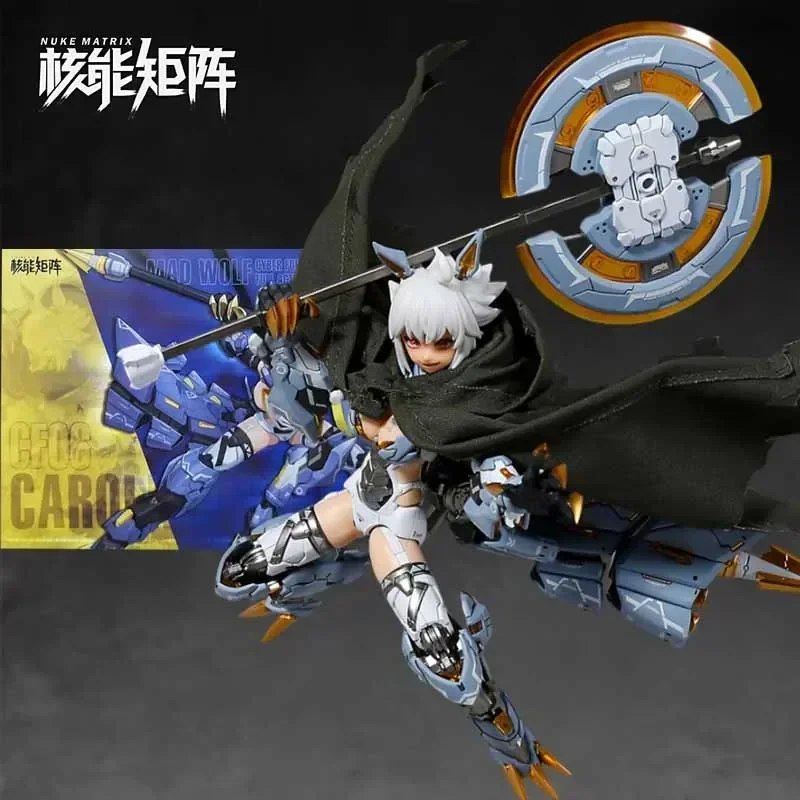 

NUKE MATRIX Original Model Kit CYBER FOREST SHADOW GIRLS MAD WOLF 16cm Anime Action Figure Assembly Model Robot Toys Gifts