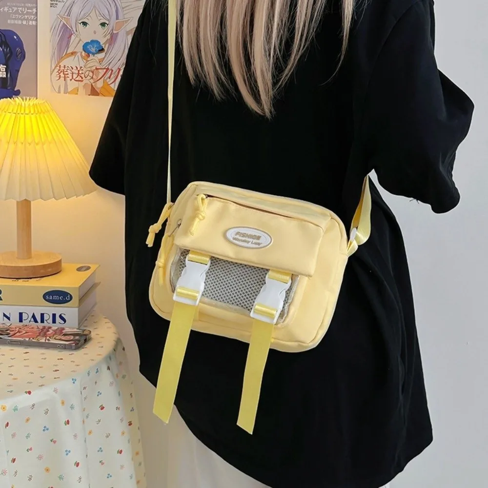 

Fashion Japanese Transparent Itabag Harajuku Badge Display JK Shoulder Bag Lolita Idol Merchandise Storage Crossbody Bag Daily