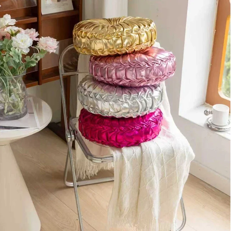 Pumpkin Metallic Wheel Sofa Pillow Bay Window Futon Seat Cushion Pumpkin Seat Cushion for Couch Floor