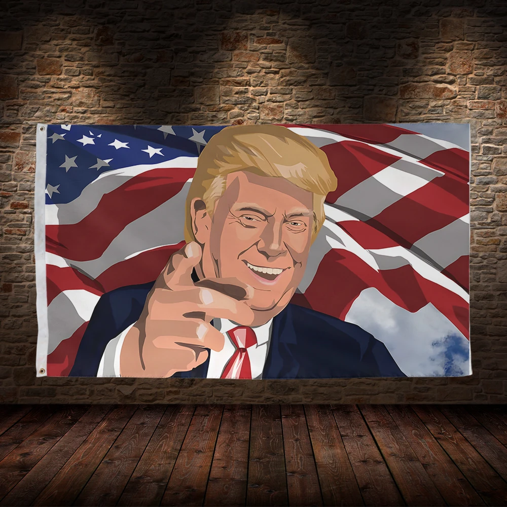 3x5 Ft t-trump-pes bendera poliester dicetak bir anggur bendera untuk ruang garasi dekorasi