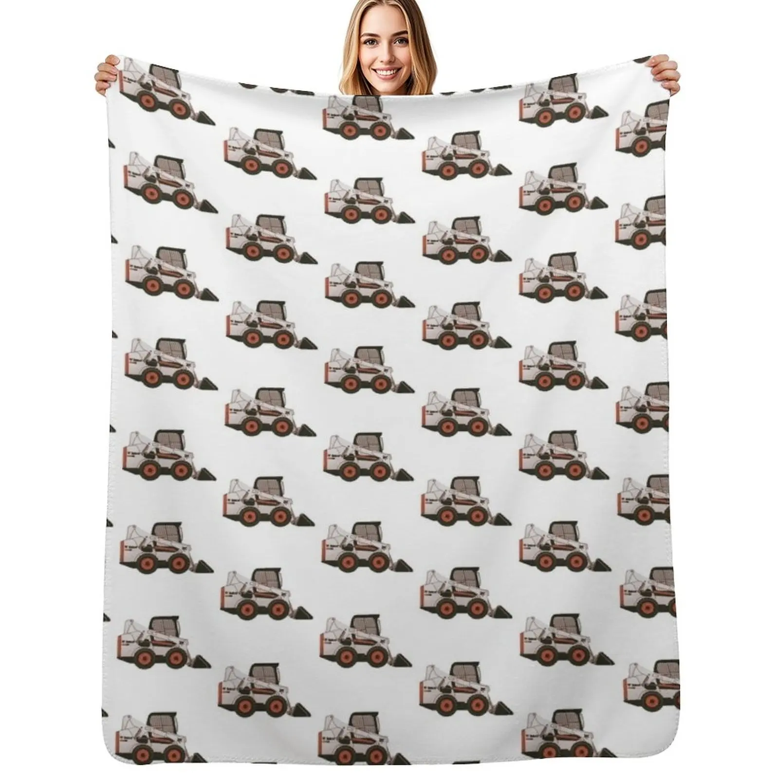 

Bobcat Skidsteer Throw Blanket for winter Thermal Loose Hairys Blankets