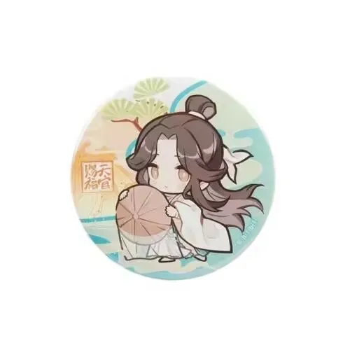 The "Heavenly Official Bestows Blessings" anime Ma Tiekou badge and the "Xie Lian Huacheng" Sanrou matte chest badge