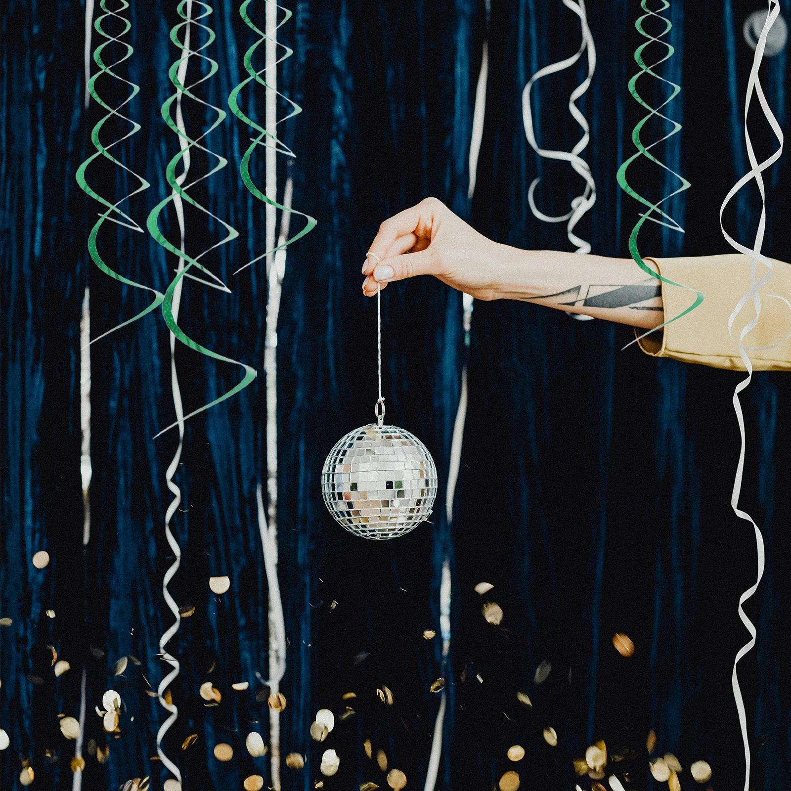 6 قطعة زينة معلقة حلزونية ثلاثية الأبعاد سقف الحيوانات الأليفة دوامات لعيد الميلاد وحفلات الزفاف وعطلة التخرج قزحي الألوان #3