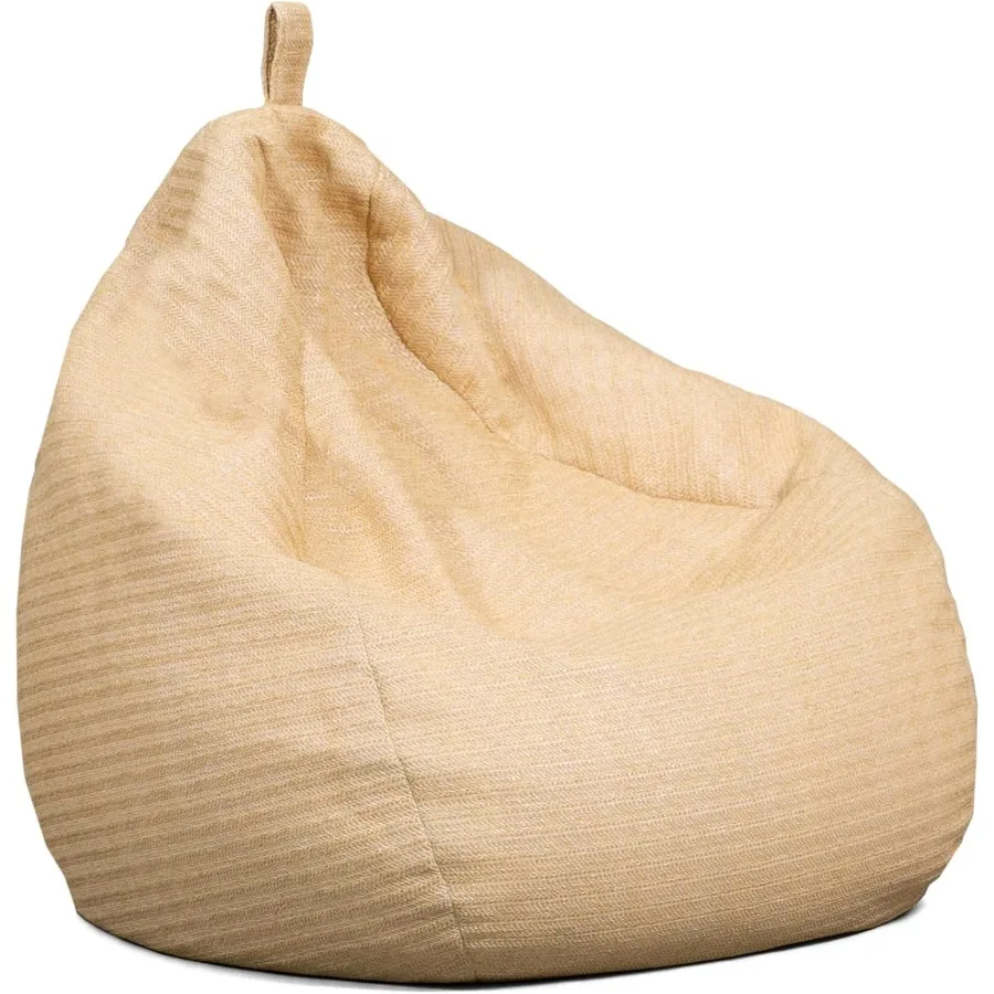 Weatherproof Bean Bag Chair, Basket Weave, Breathable Weather Resistant Fabric, 2.5 feet Teardrop