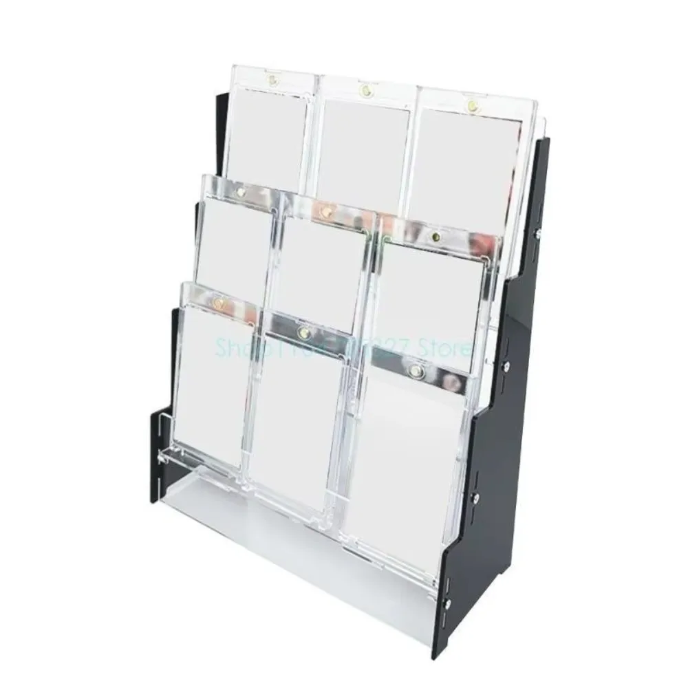3 Layers Baseball Card Storage Rack Removable Clear Display Sports Card Organizing Box Acrylic Compact Card Display Shelf