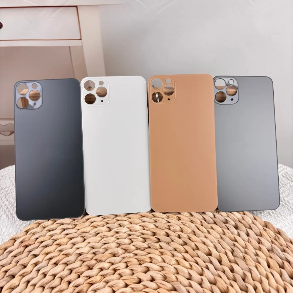 For Apple iPhone 11 Pro 11Pro Max Cover, Rear Back Glass Battery Door, Big Camera Cutout Replacement Housing Panel Repair Parts