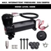 Geräuscharmer 69 dB DC 12 V SQ495 300 PSI OUTLET 1/4 NPT 3/8 NPT Auto-Luftfederkompressor/Pumpe 6