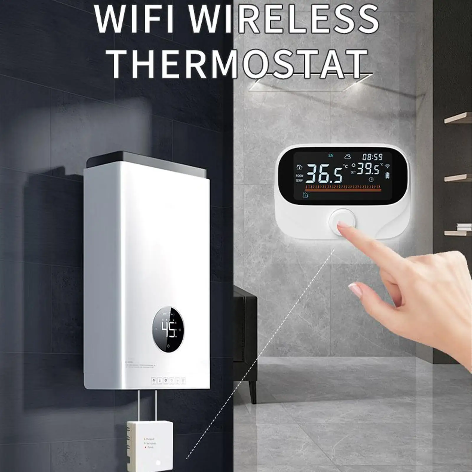 Smart Home Thermostat Programmable APP And Voice Control Sensor Thermostat Boiler Temperature Control Monitor For RV Office