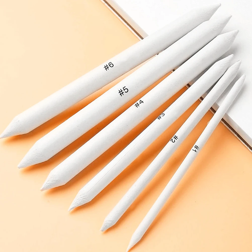 

6pcs Sketch Paper Erasers Shading Pencils Blending Sticks Drawing Tools Small Whiteboard Blender Kids Art Supplies Portable