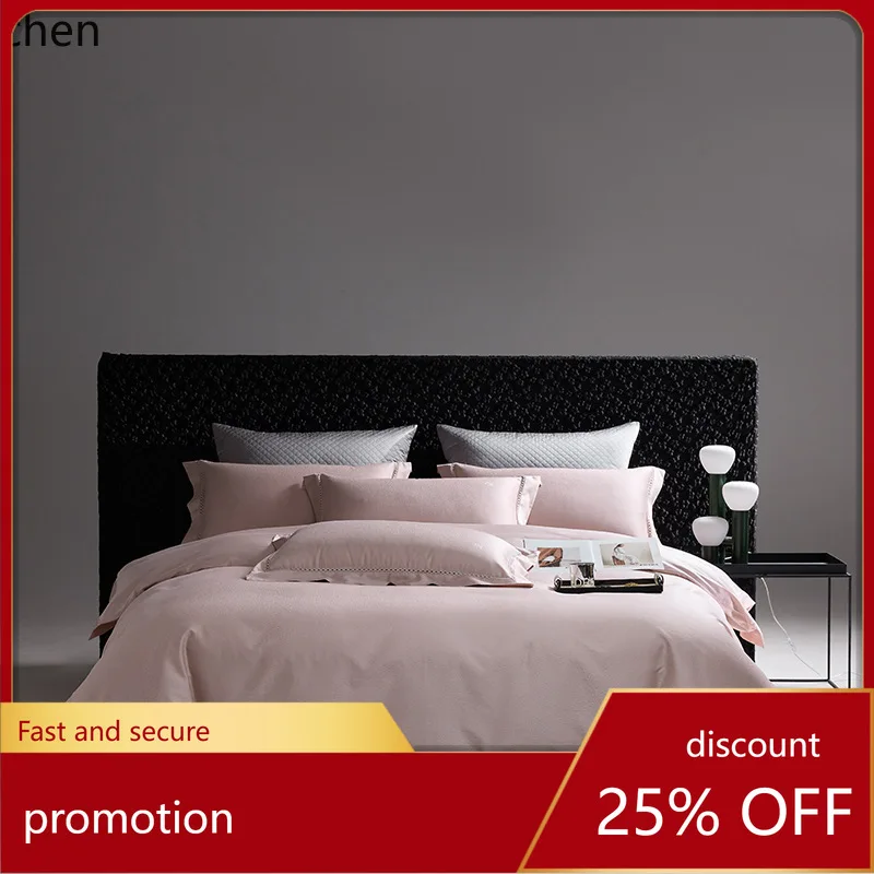 

HXL 120-count pure cotton four-piece set with satin hollow jacquard pattern