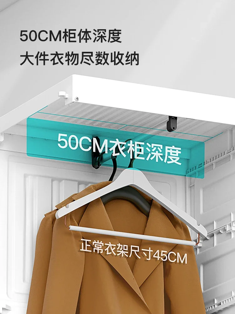 خزانة ملابس ممتازة خالية من التركيب، خزانة ملابس بسيطة، خزانة تجميع بلاستيكية حديثة وبسيطة لغرفة النوم المنزلية