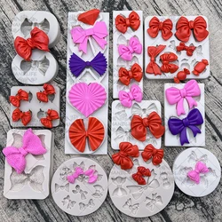 Bow Bowknot Silicone Cake Baking Mold Sugarcraft Chocolate Cupcake Resin Tools Fondant Decorating Tools