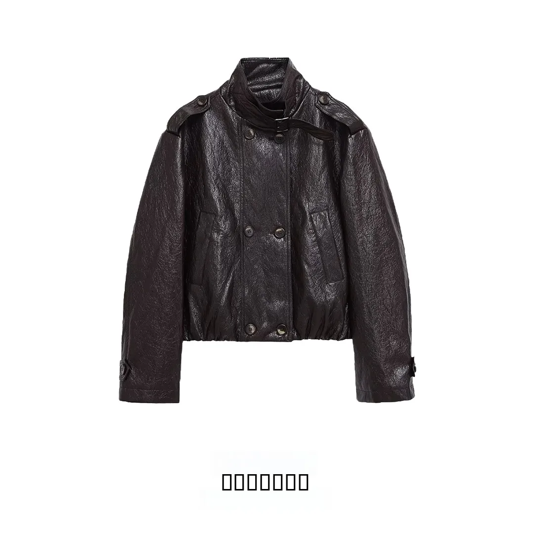 KASLEAD новая женская мотоциклетная одежда из искусственной кожи Jaet, универсальная ветрозащитная длинная вилка с двойной пуговицей, полиэфирное волокно