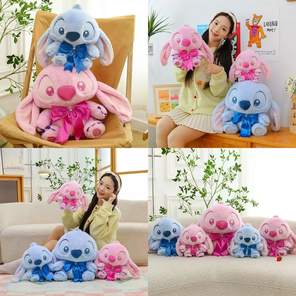 

Kawaii Stitch плюшевая игрушка милый галстук-бабочка мягкая кукла детский подарок на день рождения для детей коллекция любителей развлечений аркадный приз