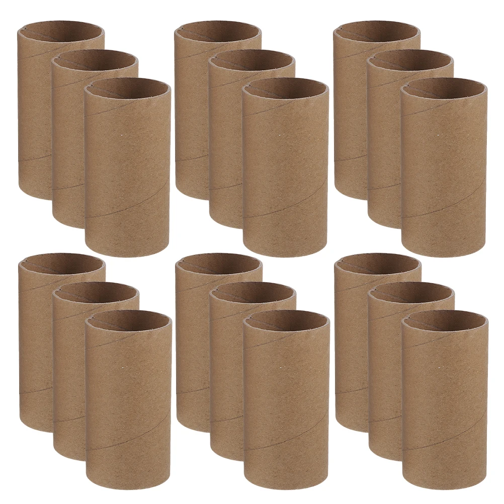 40 Pcs Cardboard Tubes Handmade Materials for Round Paper Projects Container Brown