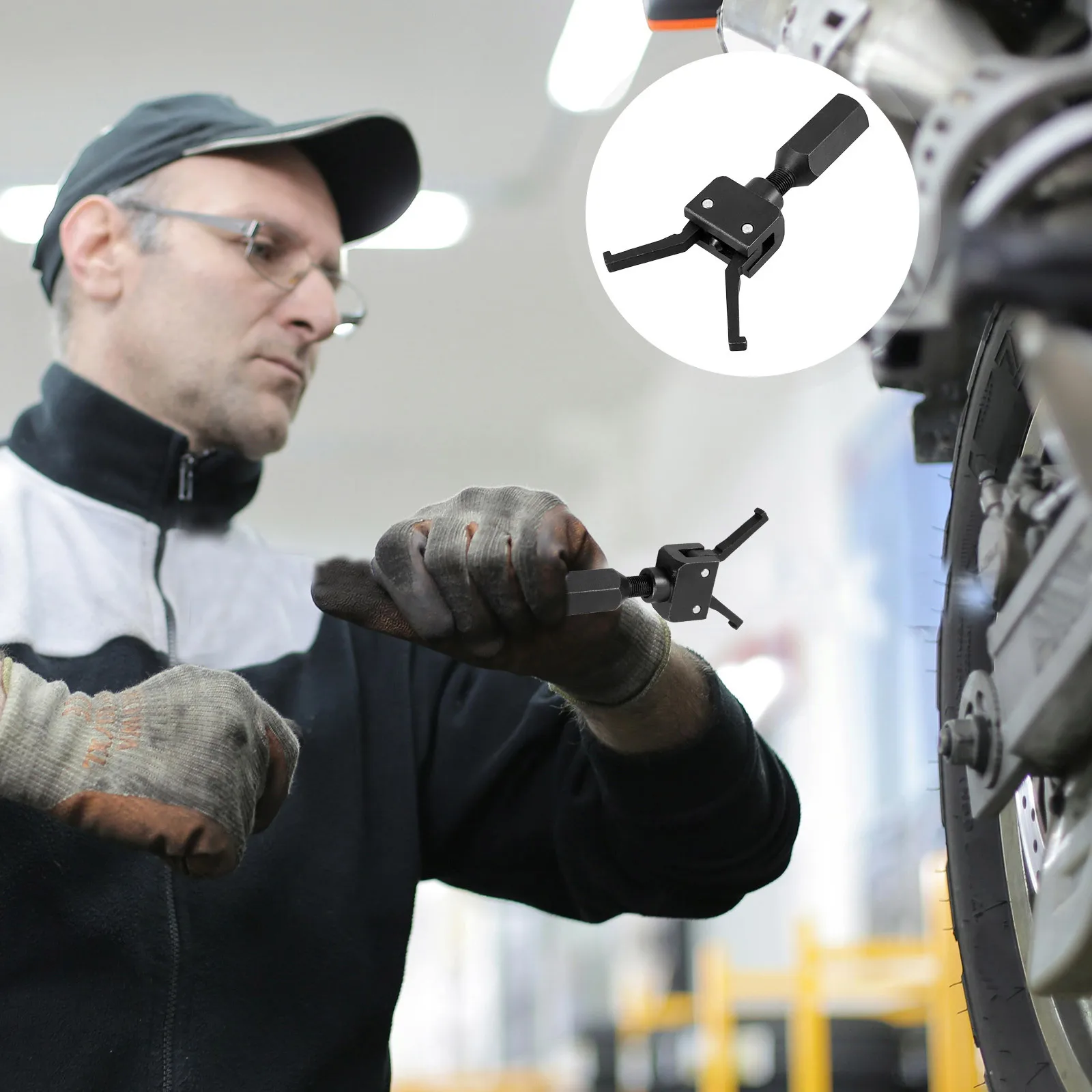 

Compact Bearing Removal Tool Kit for Various Guide Bearings Easy to Use Mechanism Quick Efficient Hub Puller Bearing Puller Kit