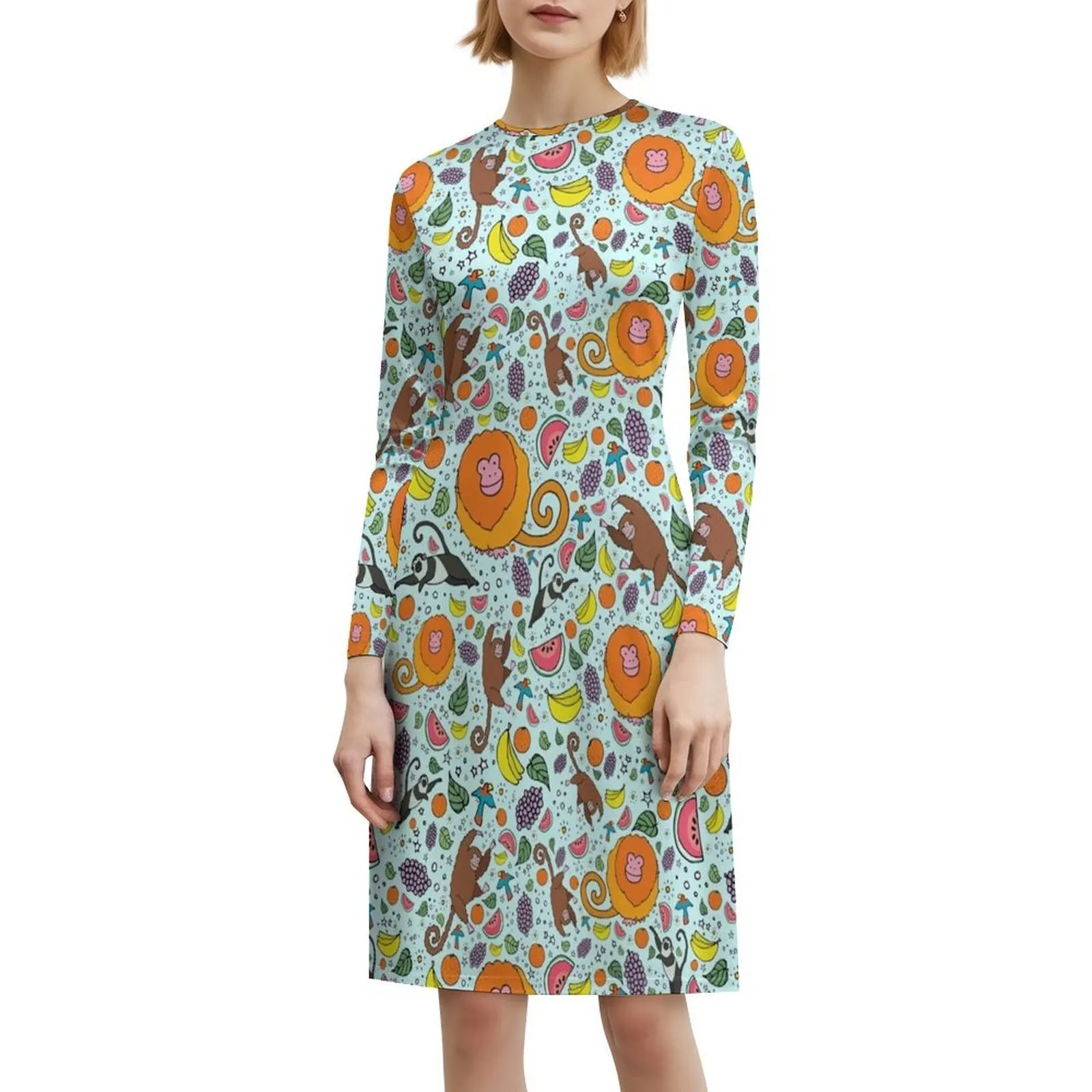 قرد باللون الأزرق فستان بوهيمي عتيق بأكمام منتفخة أو خيارات بلا أكمام للنساء فستان قرد قرد تصميم قرد