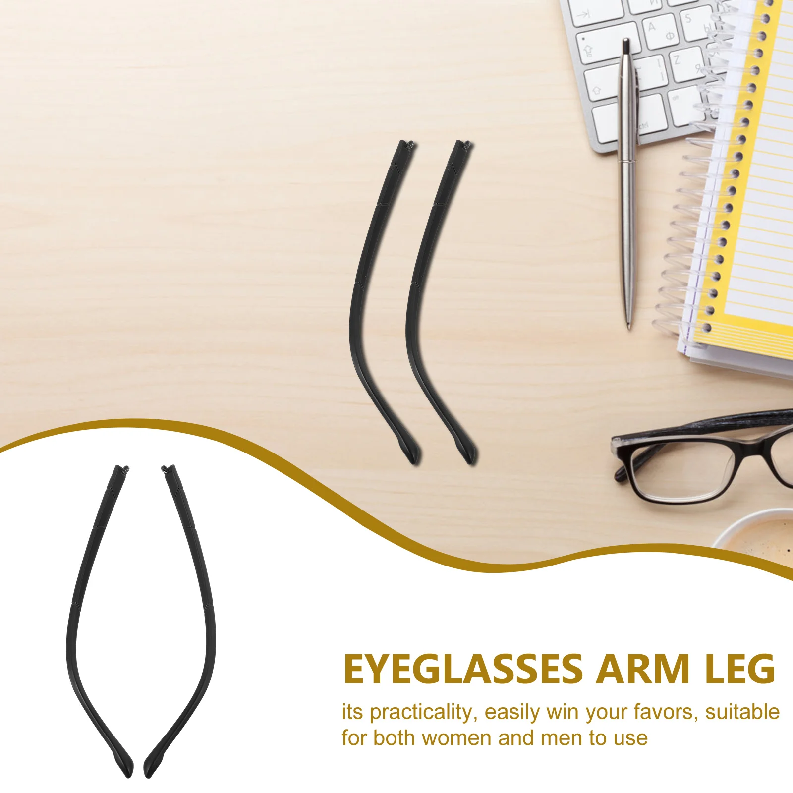 

1 Pair Universal Glasses Arm Eyeglasses Arms Legs Sunglasses Replacement Temple Glasses Accessories Eyeglass Replacement Temple