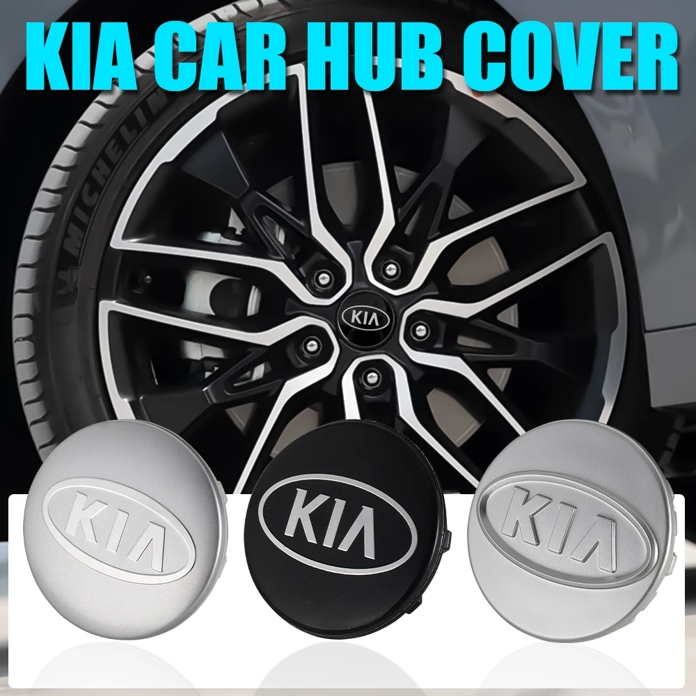 4 tapas centrales para llantas de coche de 56/58 mm para KIA K3 Rio Sportage Ceed 3 4 K5 Picanto Optima Sorento Ceed Cadenza X Line K1 Borrego
