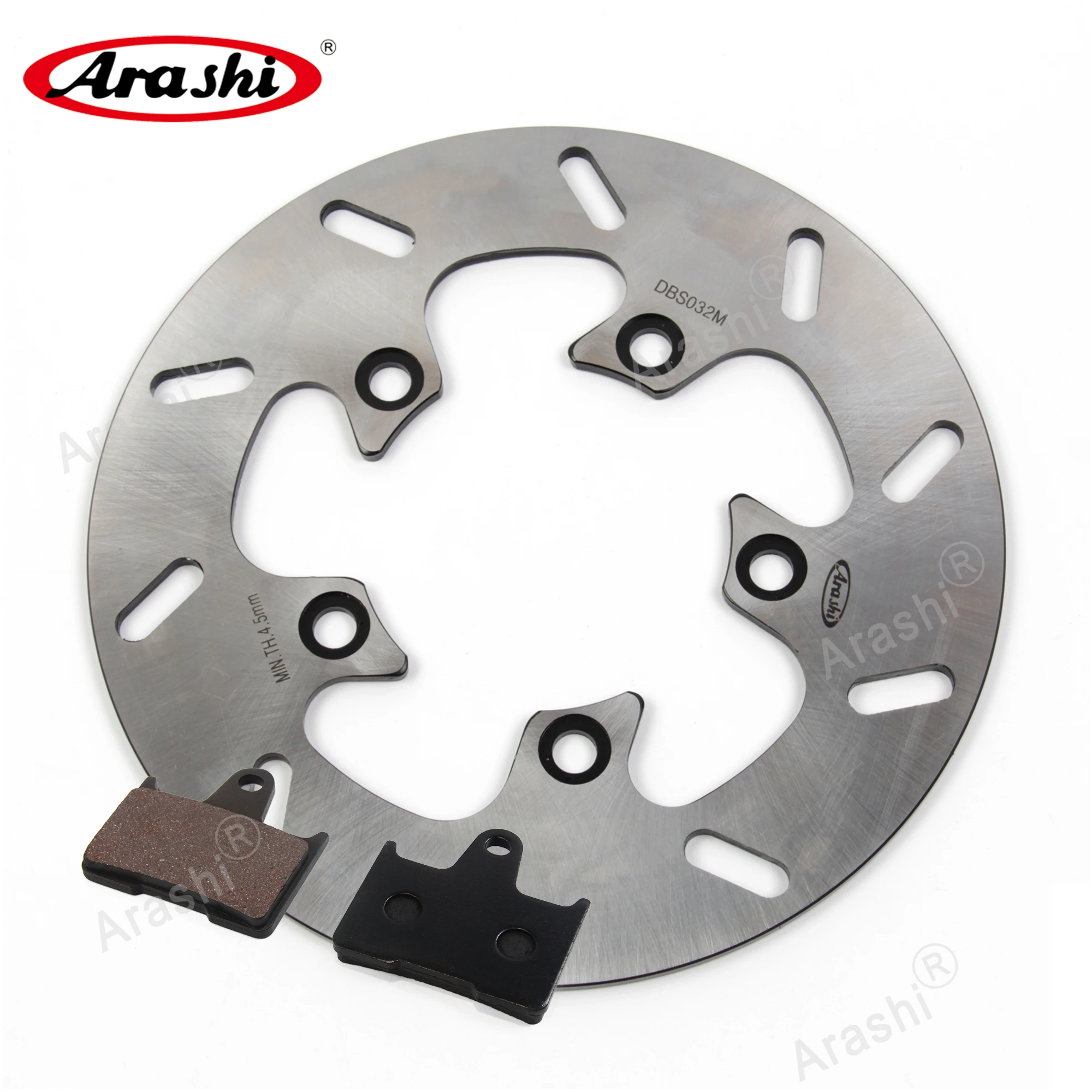 Motorcycle CNC Fixed Rear Brake Disc Rotors & Rear Brake Pad For SUZUKI GSX-R600 GSX-R750 GSXR 600 750 2004 2005 GSXR600 GSXR750