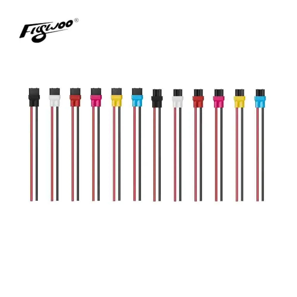 

Flywoo XT30UP Female/Male Pigtail 18/20awg Anti-break Easy-plug FPV Extension Cable for FPV Drone DIY Modification 2 pcs