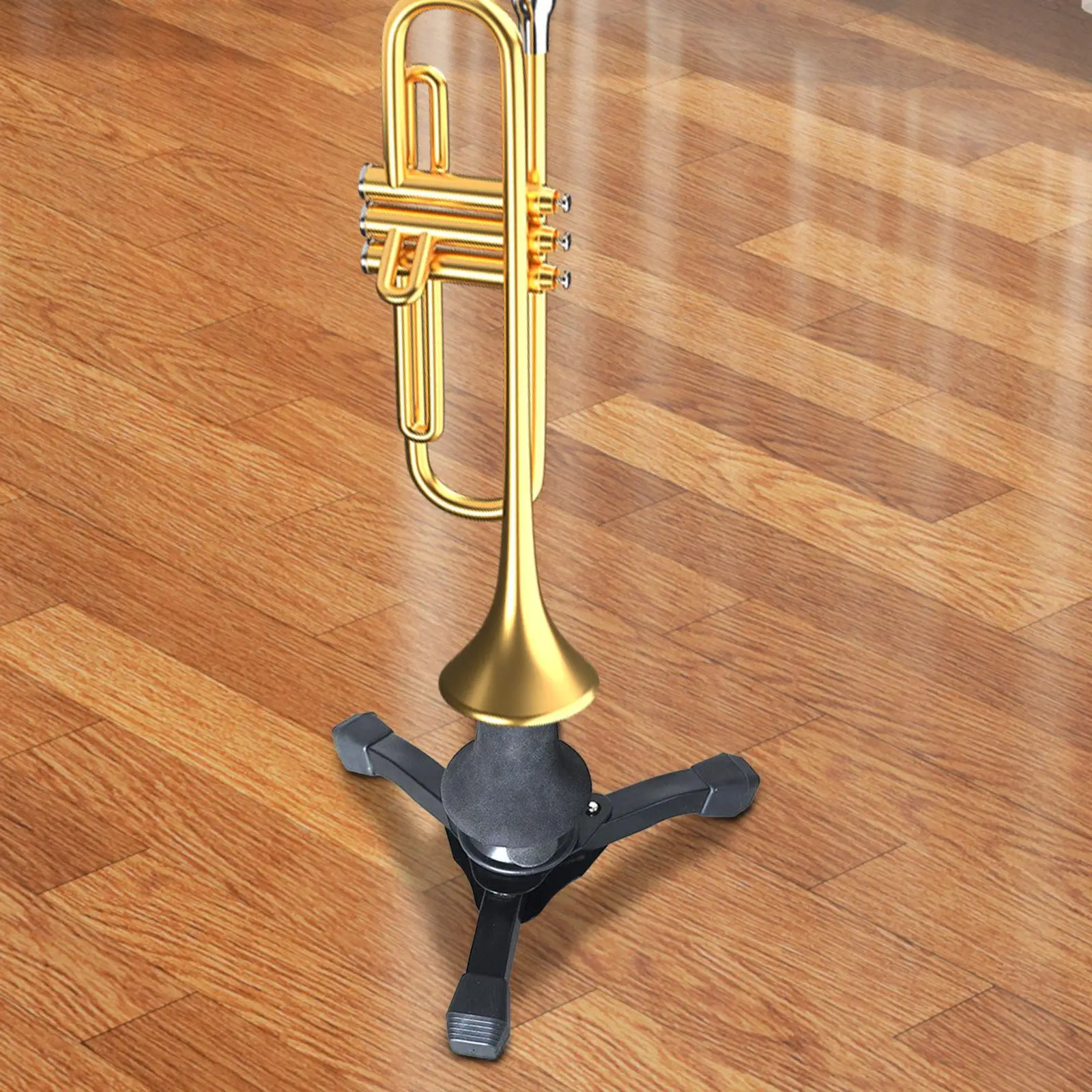 Trumpet Support Stable Base Versatile Easy to Carry Non-slip Sax Folding Holder Brass Instrument Stand for Clarinet Oboe Flute