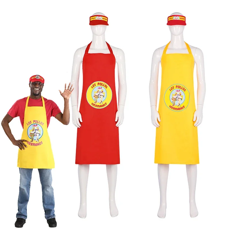 

Movie Adult Breaking Bad Los Pollos Hermanos Costume Kit Apron And Hat Set