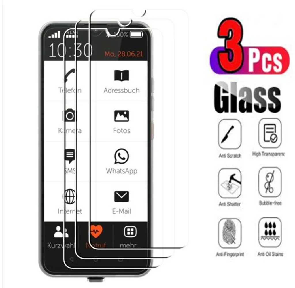 3PCS Protective Glass on Gigaset GS4 senior GS3 GS110 GS190 GS290 GX290 Plus Pro Tempered Glass on Gigaset GS5 Screen Protector