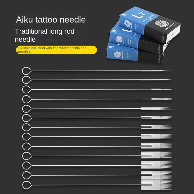 Tattoo Material Disposable Tattooing Needle Cutting Line Tattoo Long Needle Tattoo Tool Cutting Machine Tattooing Needle