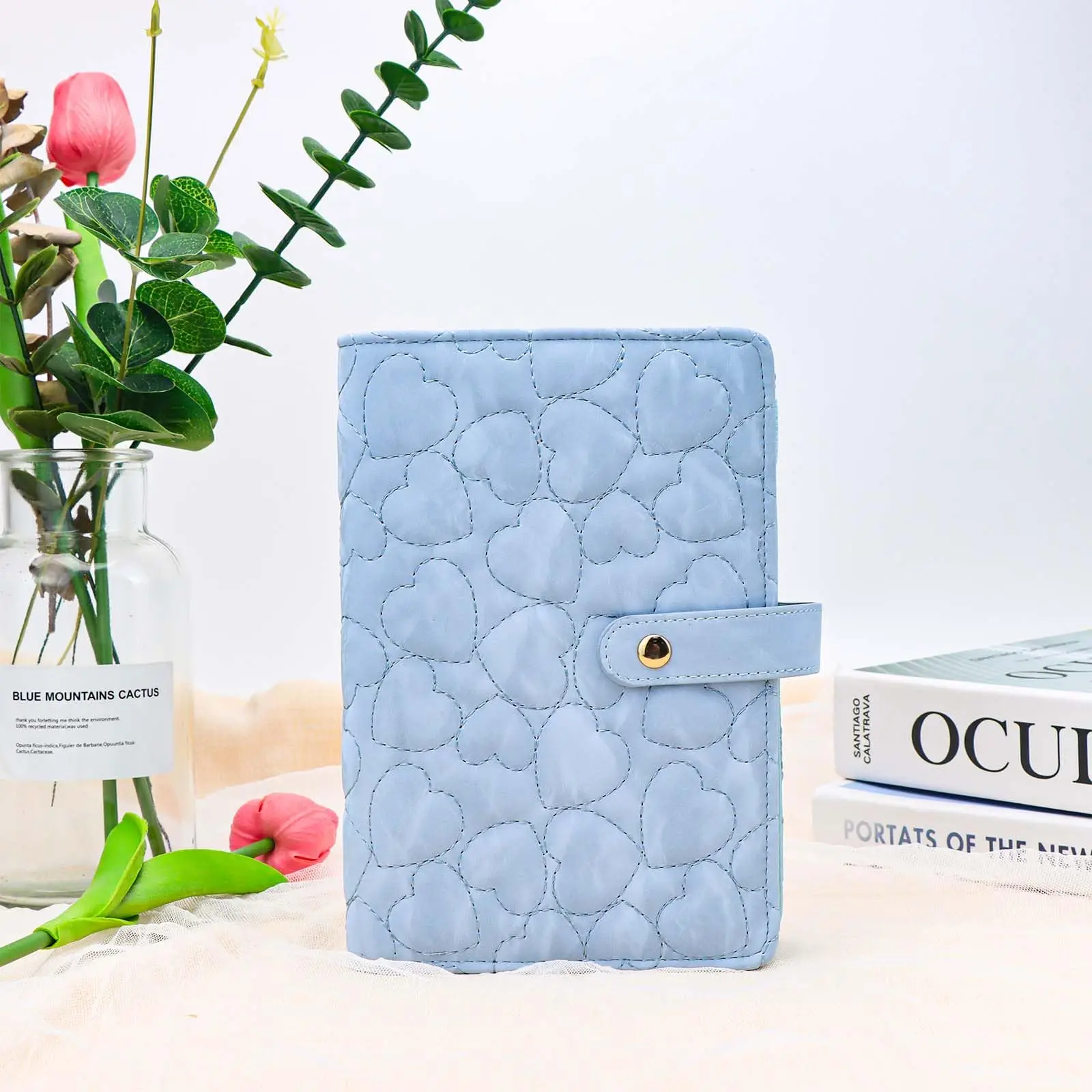 

Refillable 6 Rings Binder Refillable Loose Leaf Binding Cover Pu Leather Binders Soft A6 Budget Binder For Planner Daily
