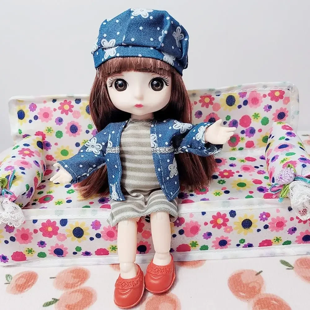 16~17cm Doll Clothes High-end Dress Up Doll Rompers T-shirt Hat For 1/12 BJD Doll Clothes Skirt Suit DIY Girls Toys Accessories - view 5