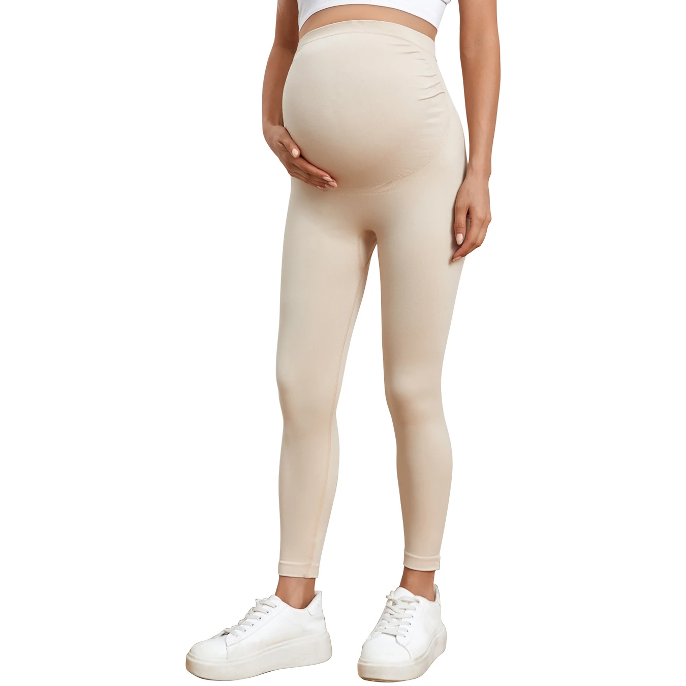 

Women's Maternity Leggings Over The Belly Pregnancy Yoga Pants High Waist Activewear Workout Leggings