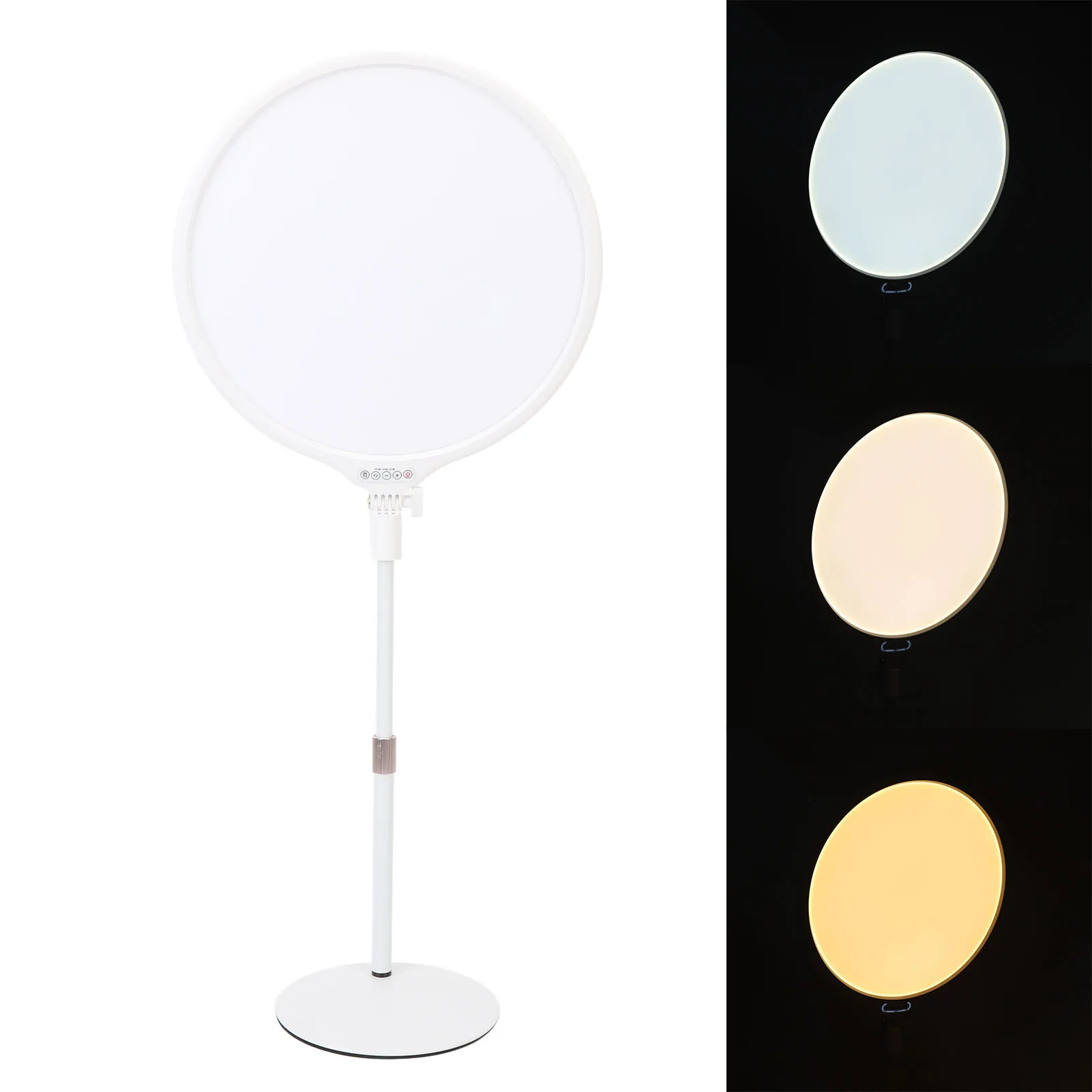 Desktop Selfie Light 2900K-6600K Easy To Assemble Selfie Fill Light 9 Levels Brightness 3 Colour Temperatures for Photography