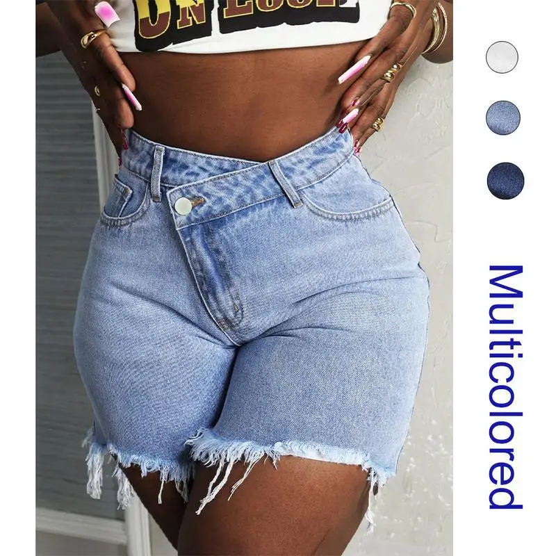 

Мужские повседневные модные джинсовые шорты Q2969 с низкой посадкой, женские джинсовые шорты из искусственной кожи с очень низкой посадкой, трендовые шорты