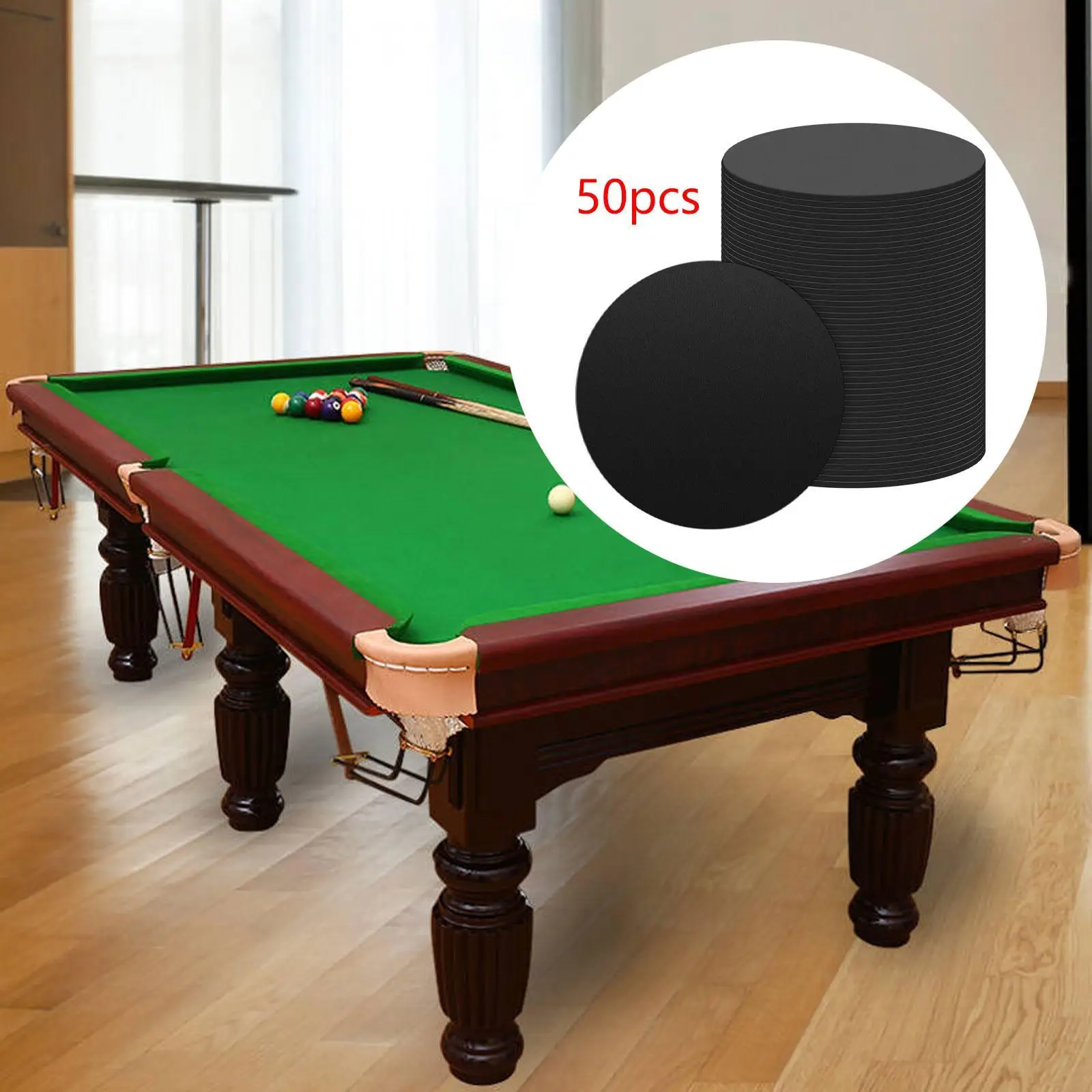 

50 накладок на ножки бильярдного стола, заменяют простые в установке защитные накладки, резиновые накладки